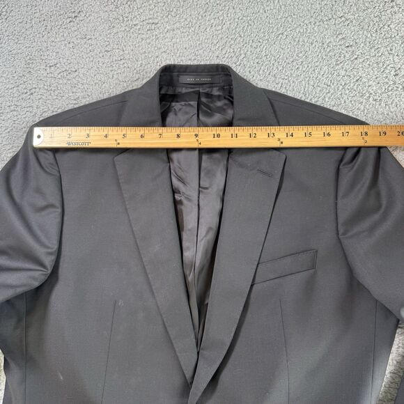 Hugo Boss Blazer Mens 40L Johnstons Lenon Black Wool Two Button NWT - Picture 6 of 12